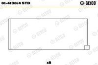 1X Glyco 01-4138/4 STD Pleuellager FüR ARO