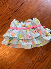 vtg 2005 strawberry shortcake girls 18 months tiered skirt skort y2k
