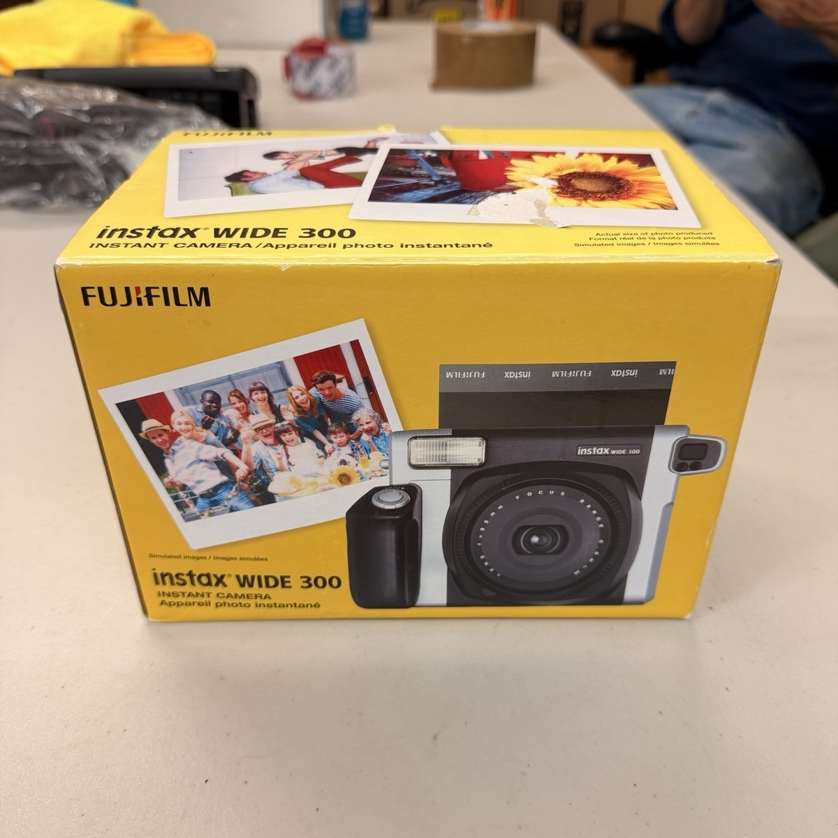 Fujifilm Instax Wide 300 Instant Film Camera - Black/Silver for