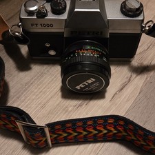 Petri FT 1000 Vintage 35mm SLR Film Camera with Petri Lens and Strap