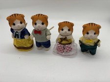 Calico Critters Maple Cat Family of 4 Figures