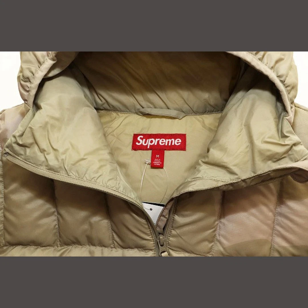 Supreme 24AW MICRO PIUMINO MEZZA ZIP PULLOVER CON CAPPUCCIO DESERT CAMO M FELPA CON CAPPUCCIO A Usa