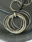 Vintage Costume Jewelry Set Tritone Earrings And Necklace — photo 1