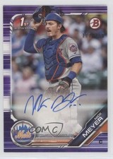 2019 Bowman Prospect Auto Purple 177/250 Nick Meyer #PA-NM Auto 04h3