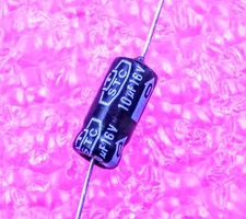 10uF 16V, Axial Electrolytic Capacitor, Polarized, 85C, Tolerance ±20%, 