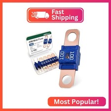 AMI/Midi Car Fuses 100 Amp High Current Fuse, Bolt-on Fuse for Cars, Buses, RVs,