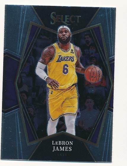 LEBRON JAMES 2021-22 PANINI SELECT PREMIER LEVEL #195 LOS ANGELES LAKERS MINT
