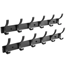 2 Pack Coat Rack Wall Mount, Coat Hooks Wall Mount, Wall Hooks for Hanging, H...