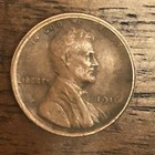 1916 P Lincoln Wheat Penny Error !!Slightly Off Center With Partial Double Rim ! — photo 1