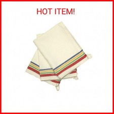 Aunt Martha's 18-Inch by 28-Inch Package of 3 Vintage Dish Towels,Cotton, Multi