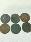 1883, 1887, 1889, 1890, 1891 & 1892 Indian Pennies