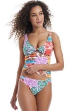 Bar III Womens Beachside Boheme Twist-Front S...