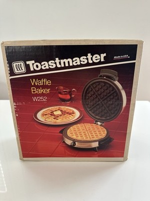 Vintage Toastmaster Waffle Baker Maker W252 W252F Retro Factory Sealed Box NOS