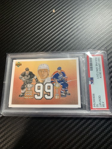 1991 Upper Deck FRENCH #38 Wayne Gretzky “99” PSA 10 Gem Mint Oilers