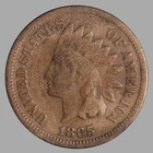 VG/FINE 1865 Indian Head Cent *WRSe*
