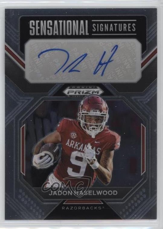 2023 Panini Prizm Draft Picks Jadon Haselwood #SS-JAH Rookie Auto RC 1dj9