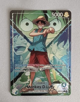 NEW! One Piece TCG Monkey D. Luffy Leader OP16-022 Alt Art Foil NEW!