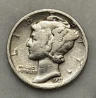 1931-S Mercury Dime - VG - Very Good - 90% Silver