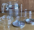 Vintage Pyrex Flameware 6 Cup Glass Coffee Percolator  #7756 (Complete Set)