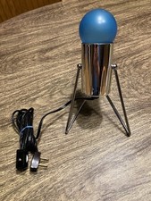 Vintage MCM Minimalist Space Age Chrome Spotlight Table Or Wall Lamp Mid Century