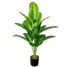 Artificial Plants in Pots Large Fake Tree Floor Faux Tropical Plants Decorative