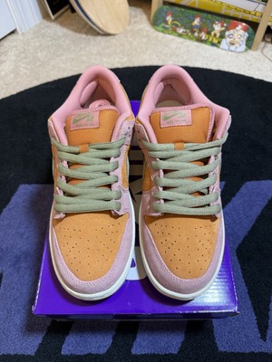 NIKE SB DUNK LOW RED STARDUST SKATE NEW RARE DS AUTHENTIC US 9.5 HJ4135 600