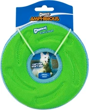 Zipflight Flying Disc Dog Toy, Small (6"), Green and Light Blue