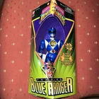 Vintage 1995 Mighty Morphin Power Rangers Talking Blue Ranger 8” Figure Ban Dai