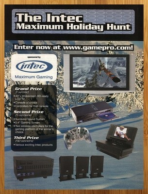 2004 Intec Playstation 2 PS2 Console Print Ad/Poster Snowboarding SSX Video Game