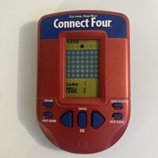 Connect Four 4 Electronic Handheld Travel Game Hasbro 2002 Tested Works