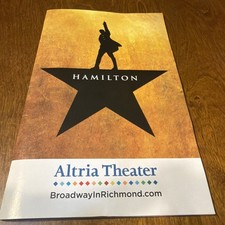 Lin-Manuel Miranda "HAMILTON" Edred Utomi / Richmond, Virginia 2019 Playbill