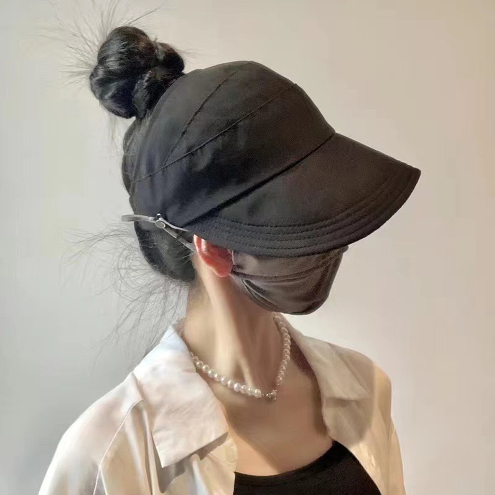 PONY Cappello da sole estivo nuovo versatile traspirante asciugatura rapida con cravatta coda di cavallo