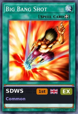 Big Bang Shot SDWS-026 1st Edition EX EN Yu-Gi-Oh