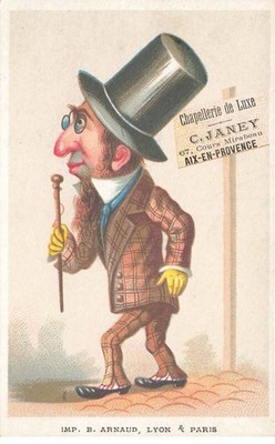 CHROMOS AO#AL000339 Luxushutmacherei C Janey Aix En Provence Karikatur D U