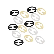 30PCS Oval Shape Bra Accessory Conceal Bra Straps Clips in Clear/Beige/Black
