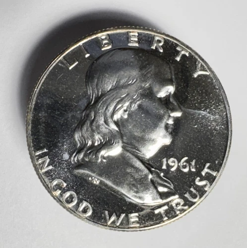 1961 Franklin Half Dollar Proof 90% Silver -0324