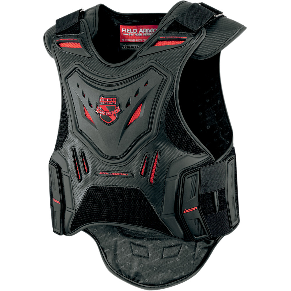 ICON Field Armor Stryker Motorcycle Vest (Black) SM-MD | eBay