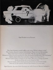 Opel Kadett by General Motors Ad Magazine Print Automobile