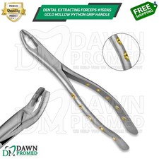 Dental Extracting Forceps #150AS Gold Hollow Python Grip Handle German Grade