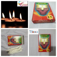 Lampada olio stoppino argilla puro cotone Ceylon nucleo lanterna basso fumo fatto a mano 100 pezzi