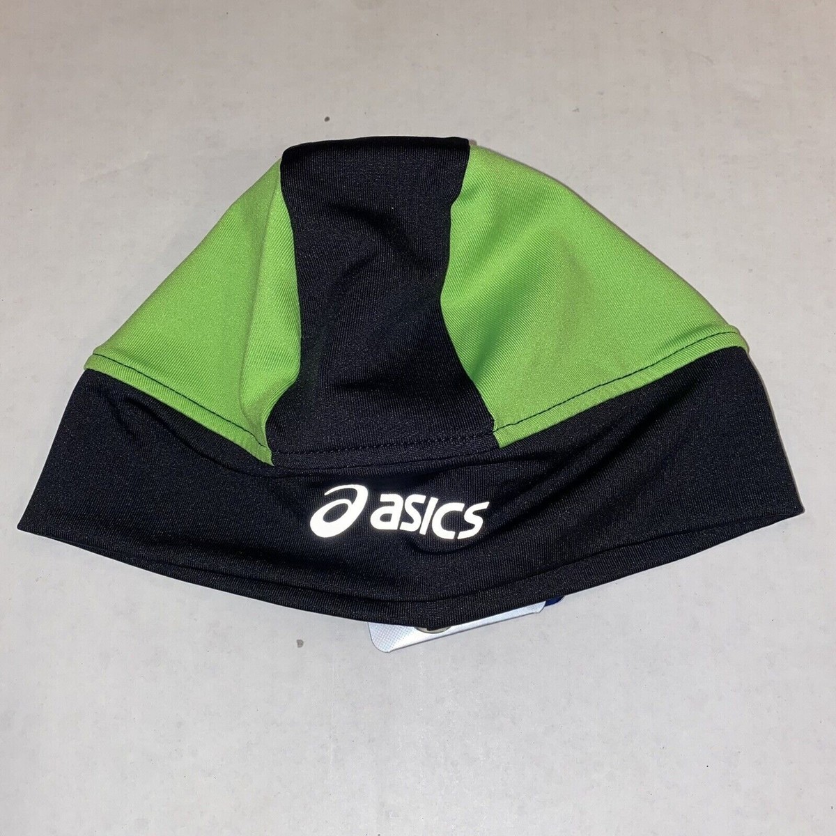 Asics One Size Runners Beanie Utility Hat Green Black