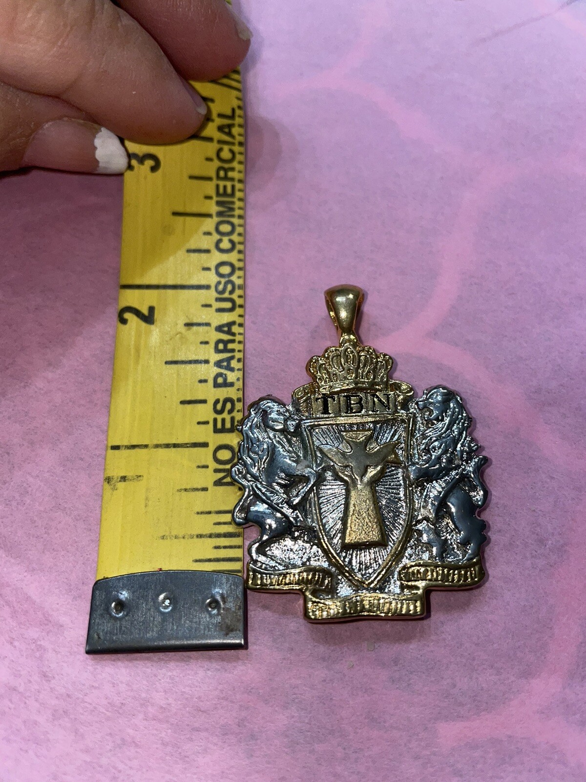 Trinity Broadcasting Network Pendant, Silver and … - image 3