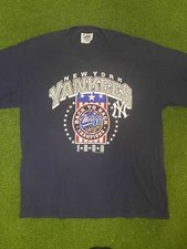 1999 New York Yankees - Back to Back Champions - Vintage MLB Tee Shirt XL 