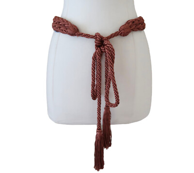 THIERRY COLSON Braided cord sash belt One size | eBay display picture 1