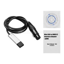 Mini USB to DMX512 Interface Adapter for Stage Light Signal Conversion 3-Pin XLR