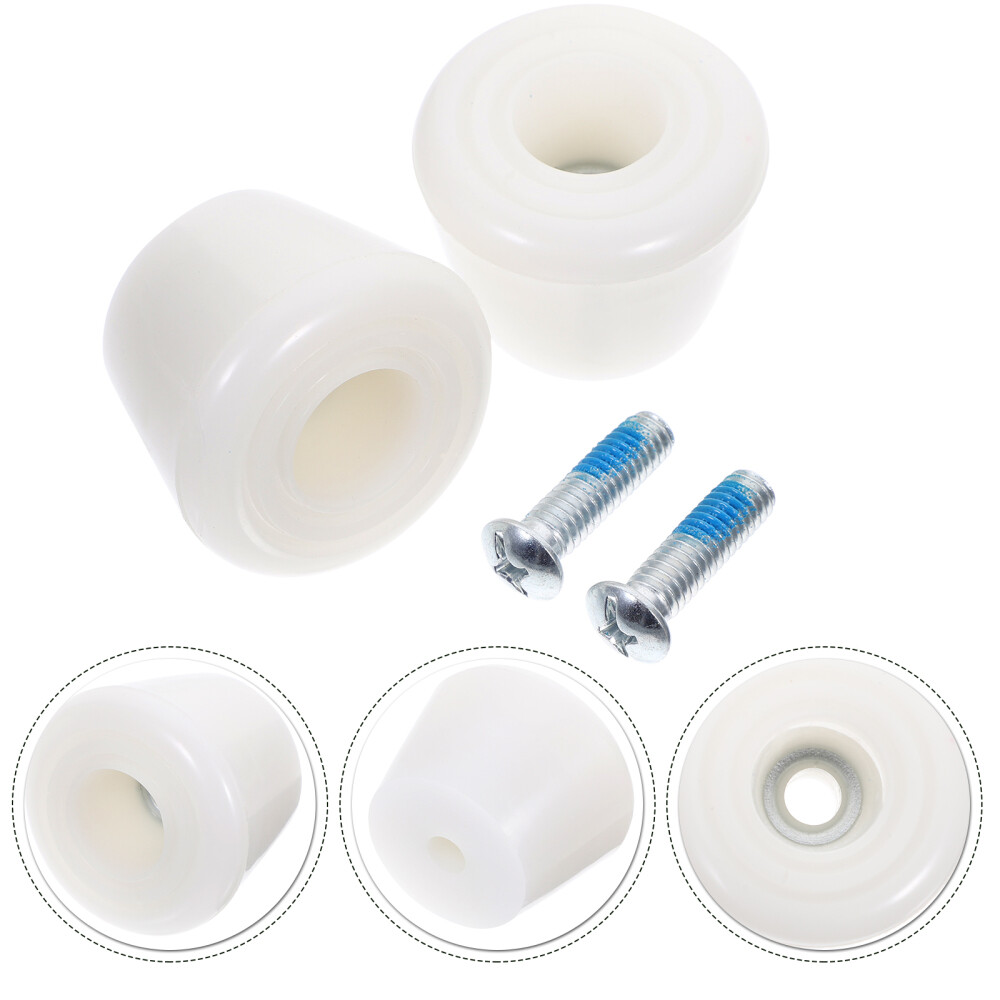 4pcs Roller Toe Stoppers Double Row Rubber Plugs for Skates White eBay