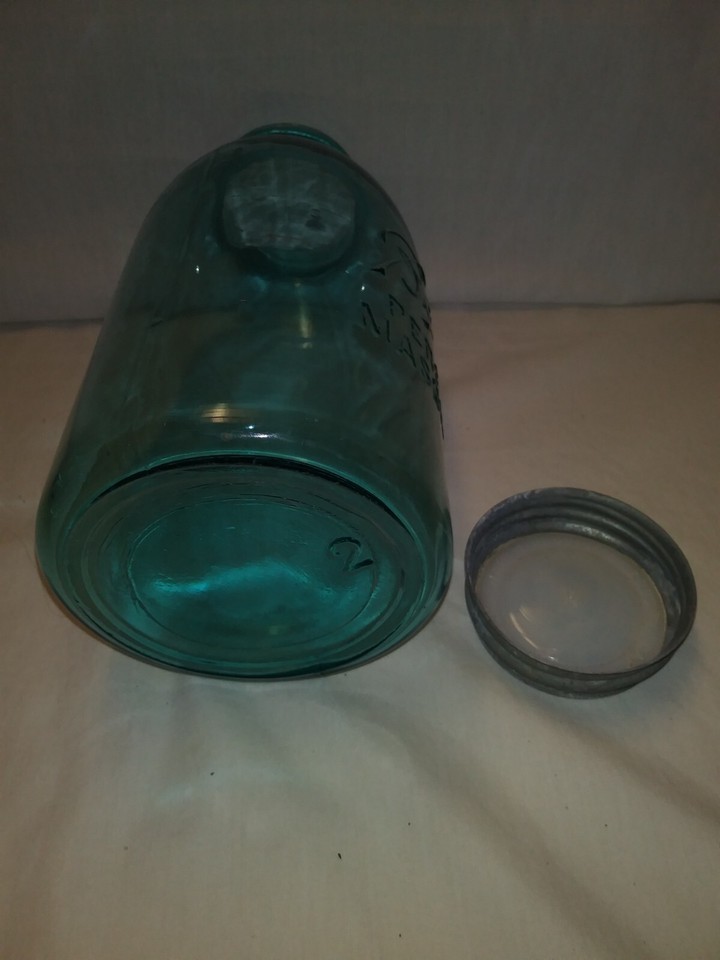 Vintage Ball Perfect Mason Blue Jar w/ Lid & Glass Liner Mold 2 eBay