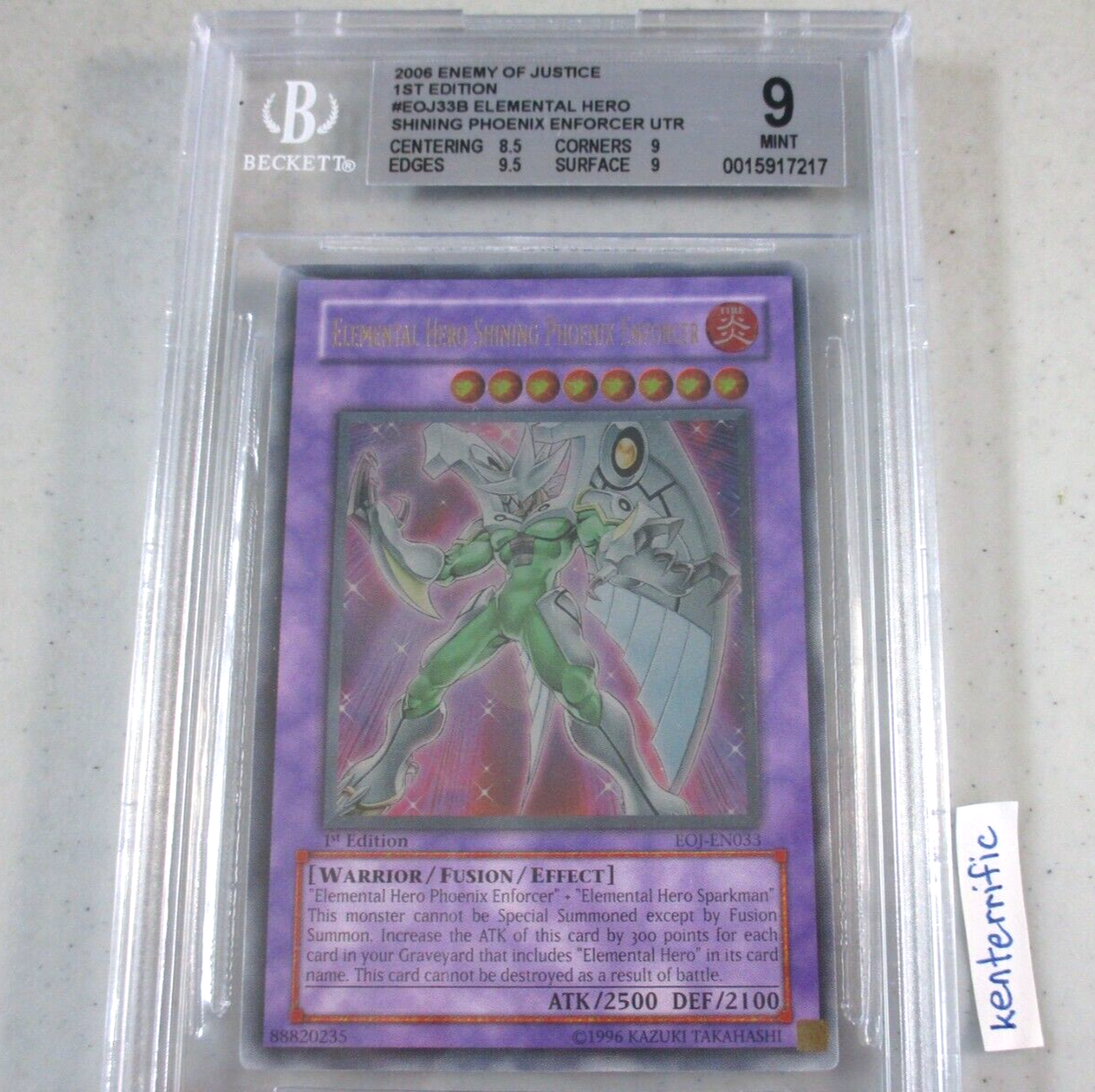 BGS 9 Elemental Hero Shining Phoenix Enforcer EOJ-EN033 1st