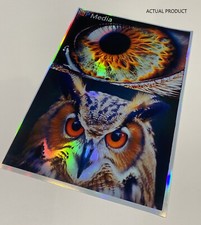 A3 HOLOGRAPHIC INKJET PRINTABLE HIGH DEF SELF ADHESIVE STICKER PAPER VINYL 20PK