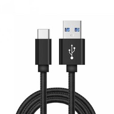 TYPE-C USB CABLE FAST CHARGE POWER CORD 6FT LONG USB-C DATA SYNC WIRE PU LEATHER